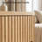 23.6" Wide Fluted 2-Drawer Nightstand with Handle-Free Design-275628594