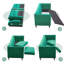 Canapé confortable en velours de style Mid-Century avec coussins élégants pour le salon