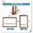 Bahij 4 Piece Wood Bracket Shelf
