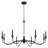 8 - Light Steel Dimmable Empire Chandelier