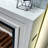 White Solid Wood Freestanding Fireplace