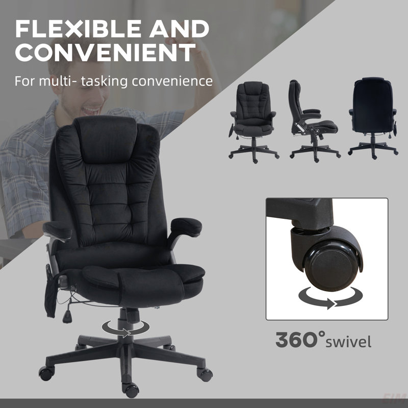 Fauteuil de bureau vibrant à 6 points avec massage lombaire