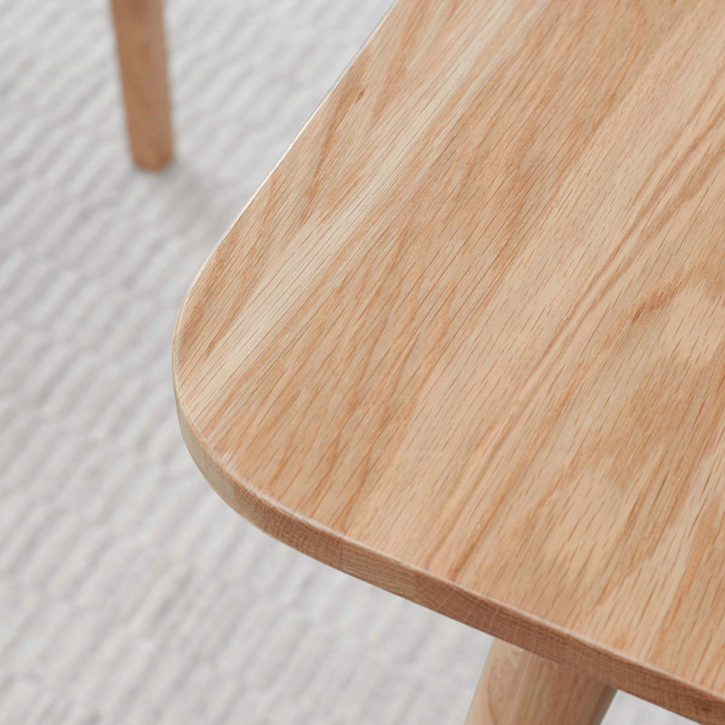 Table de salle à manger extensible en chêne naturel naturel pour 6 à 8 personnes