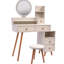 Meuble-lavabo moderne avec miroir et tabouret Modern