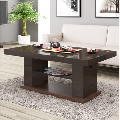 Surratt Lift Top Trestle Coffee Table with Storage