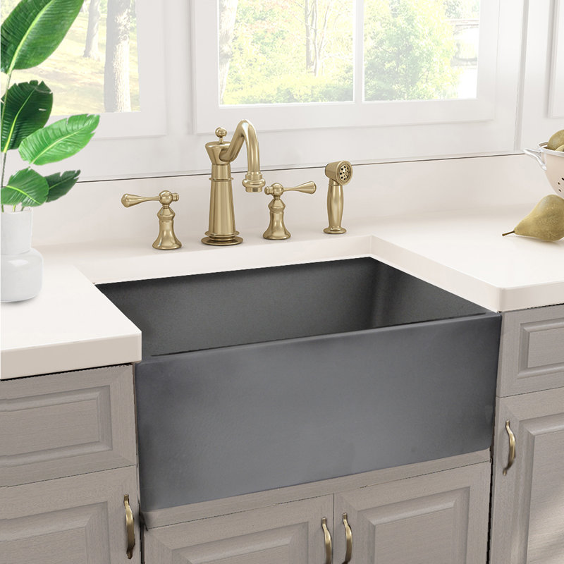 Vineyard Single Bowl Fireclay Kitchen Sink