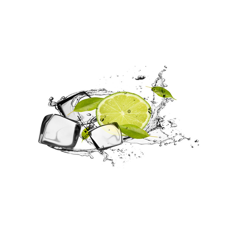 Lime With Ice - Wrapped Canvas Print