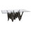 Geo 44" Lauan Wood Dining Base (No Glass)