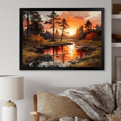 " River Though Forest Sunrise I "