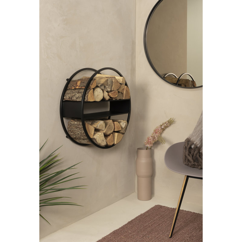 TIMBER TUMBLER 100cm W Metal Log Rack