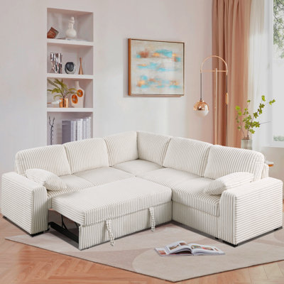 Canapé modulaire en L 90 po