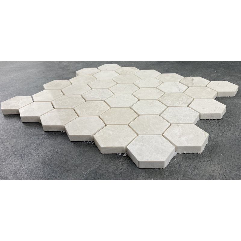 Carreau de mosaïque en marbre 2 po x 2 po