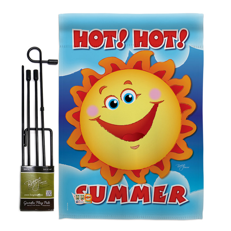 Double Sided 18.5'' H x 13'' W Polyester Flag Set