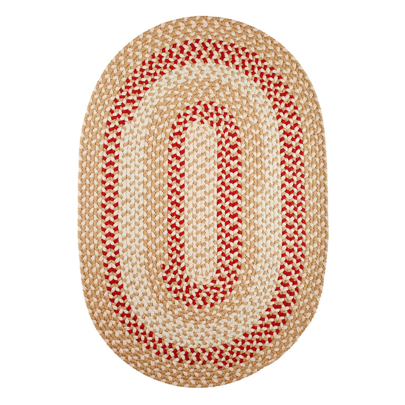Charlise Synthetic Geometric Indoor / Outdoor Rug, Oval 4' x 6'