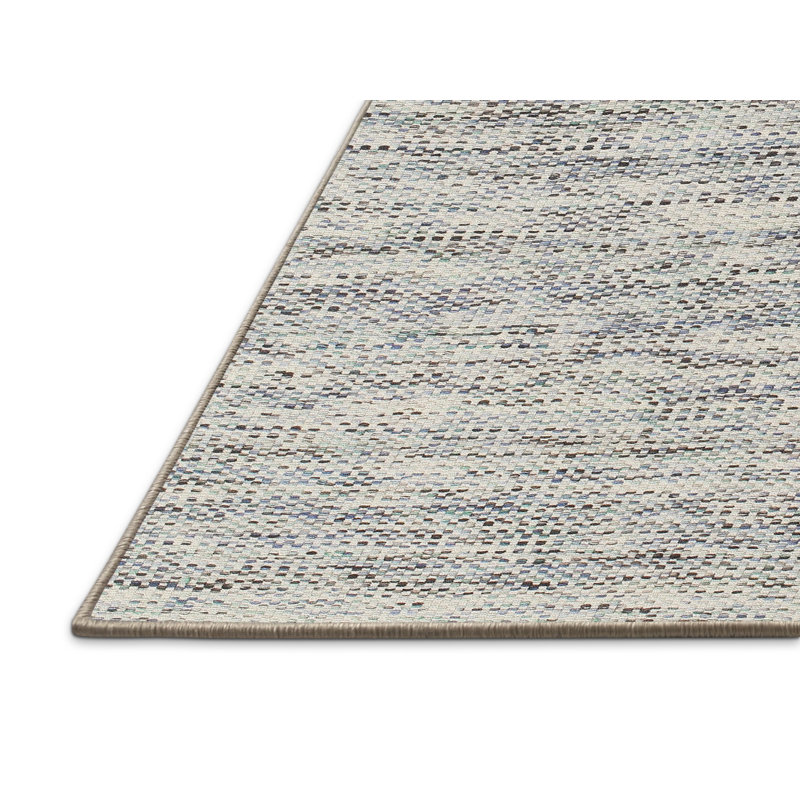 Tapis gris/zone noire contemporaine, Rectangle 5 pi x 7 pi