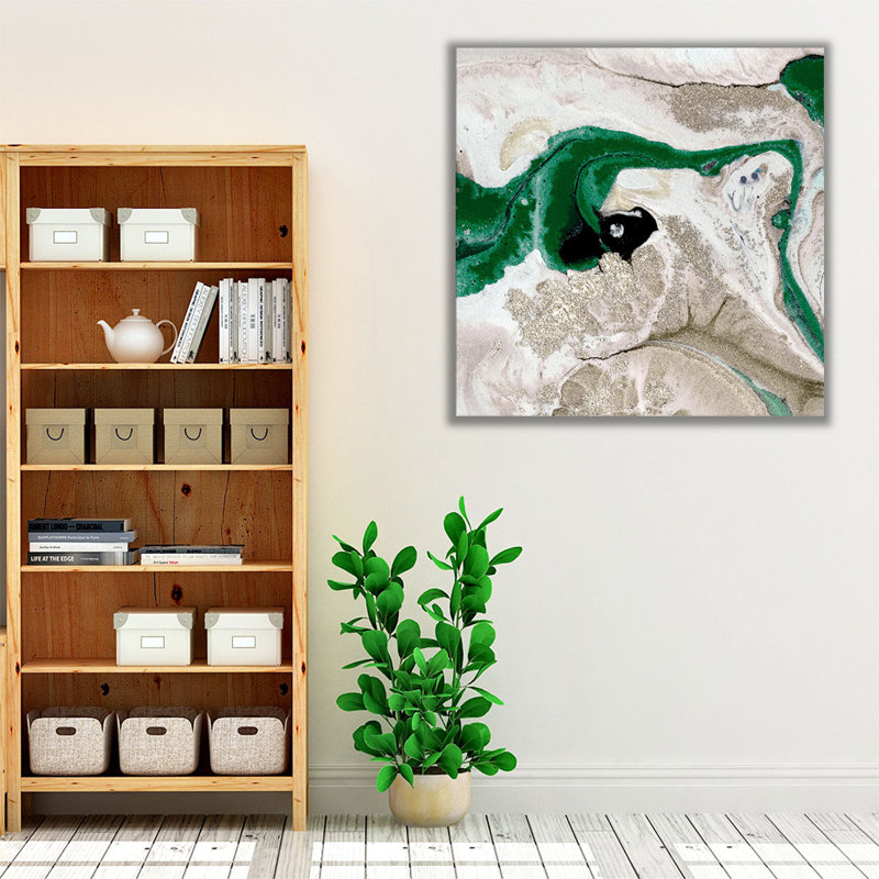 Emerald Dreams 1 - reproduction d'art sur toile, H 12 po x l 12 po