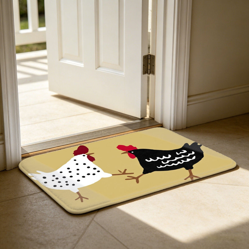 Paillasson 24 x 36 po jaune moutarde