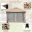 12 pi. L 10 pi. D Pavillon de jardin en acier