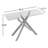 45.3'' Glass Top Console Table-525360156