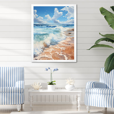 Beach Photo Serene Shores IV, reproduction d'art sur toile
