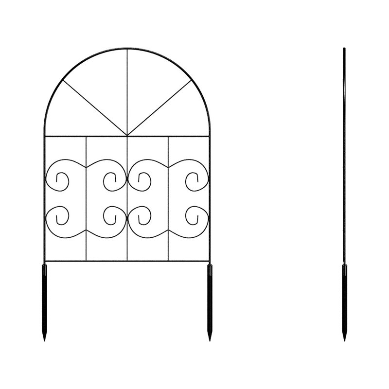 42cm H x 32cm W Iron Fencing Kits