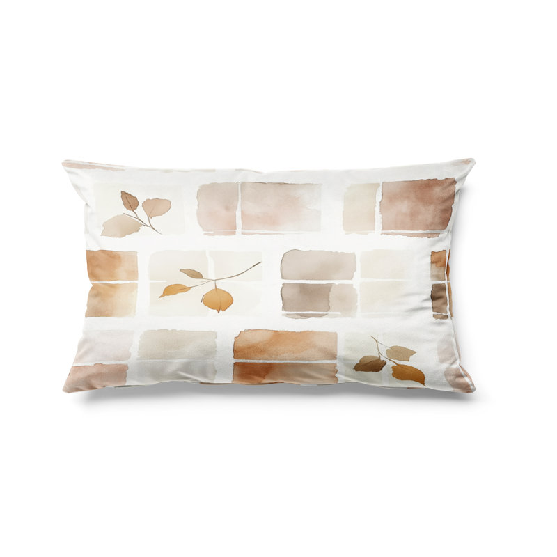 Coussin Plaid, H 12 po x l 20 po