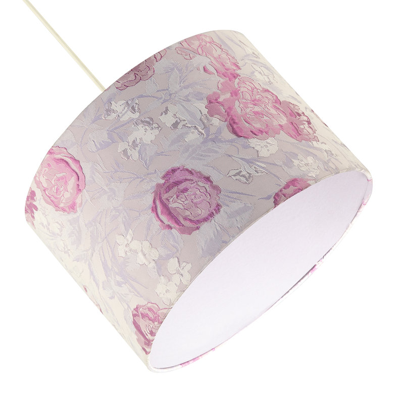 20 cm H Drum Cotton Lamp Shade ( No Direct Attachment Method ) in Pink