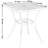 Arev Square Metal Outdoor Bar Table With Umbrella Hole , 31'' in. W 31'' in. D