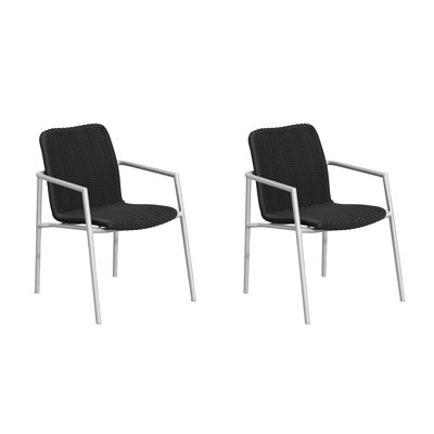 Stacking Metal Patio Dining Armchair