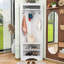 Minimalist Corner Hall Tree with Adjustable Shoe Shelf, Hanging Hooks-69948253