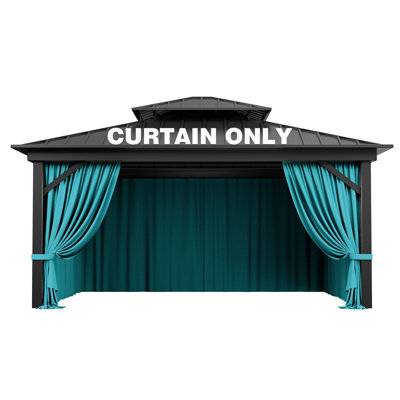 4-Panels Sidewall Curtains For Gazebo, Only Curtains