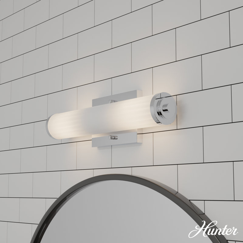 2 - Light Dimmable Vanity Light, Chrome