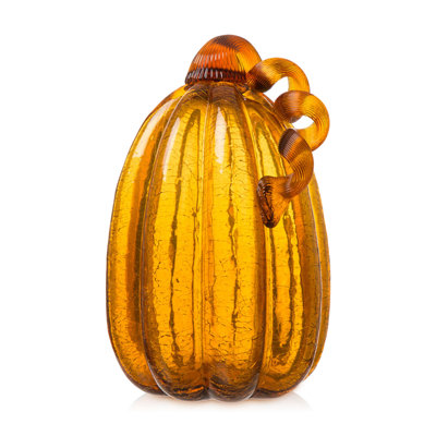 Crackle Glass Pumpkin