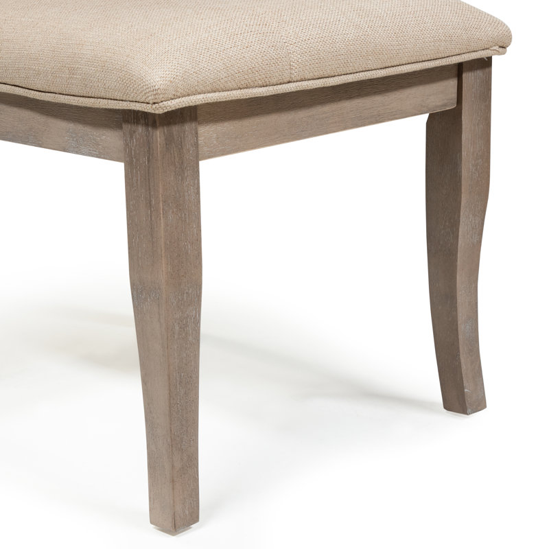 Chaise d'appoint rembourrée Chianti, Naturel rustique / bois brun