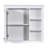 30'' Bathroom Vanity With Practical Assembly Process, 2 Drawers, Mirror Cabinet, Ceramic Sink, White Finish-870347928-870347932