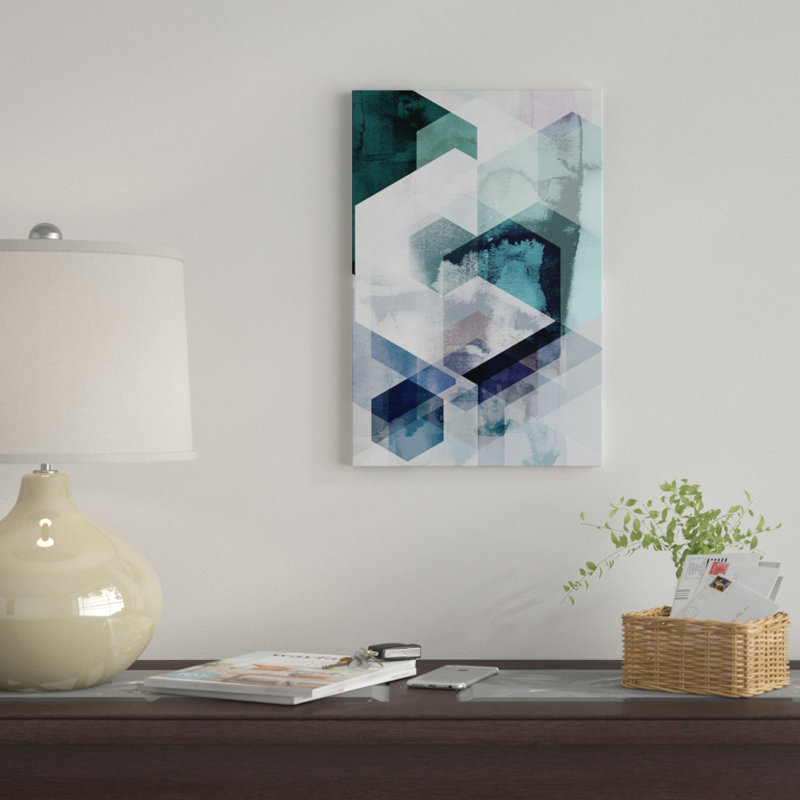 « graphic clxv » par mareike böhmer, impression sur toile tendue, H 40 po x l 26 po x P 1,5 po, Pas de tapis, Toile tendue