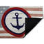 Tapis de porte d'extérieur imprimé drapeau nautique avec boussole, design par Kim Allen, 18 po x 30 po-120744876
