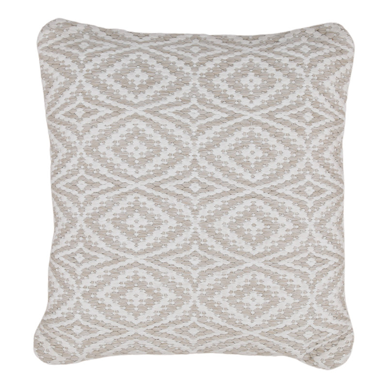 Coussin d'extérieur en bois de rose beige