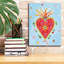 Toile épique Graffiti «Frida Heart 1» par Farida Zaman, 12 po x 16 po