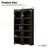 MDF Italian Retro Double Storage Round Side Table with Tempered Glass Top, Modern and Functional Design-1104876779