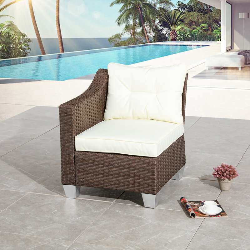 Chaise de patio avec coussins Bohiman