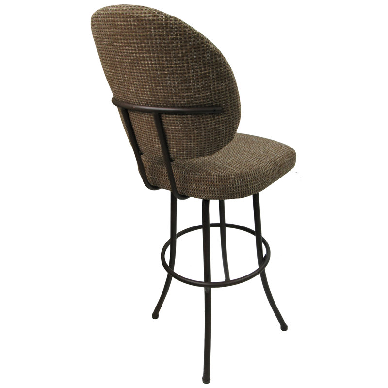 Tabouret de bar pivotant Ostrander, Brun Sanora, Brun, Extra Tall (34" Seat Height)