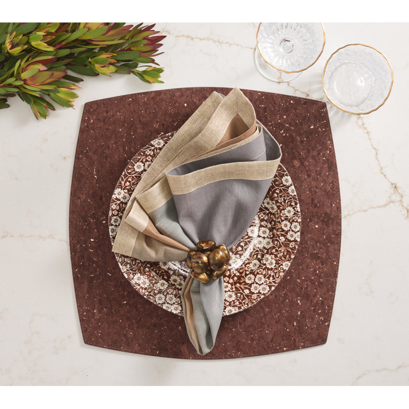 Whistler Placemat, Brown/Gold