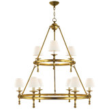 Chapman & Myers Classic Two-Tier Ring Chandelier