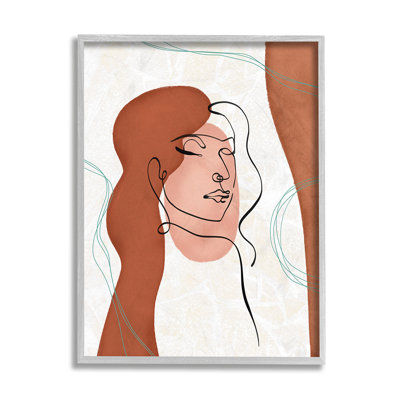 «Organic Organic Portrait Abstract Linework» par Ziwei Li - impression d'art graphique