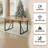 Modern Farmhouse 5-piece Dining Set With Rectangular Table & 4 Pu Leather Chairs-153884473
