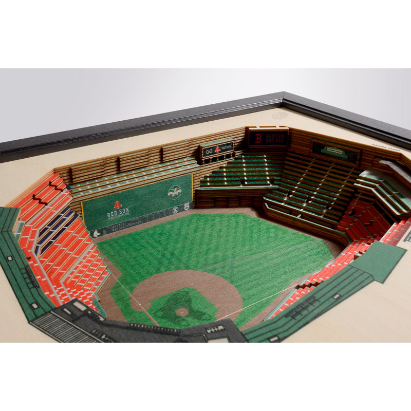 Art mural 3D MLB 25 couches StadiumViews, Boston Red Sox