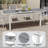 83" Long Aluminum Dining Table Extension Table-105703372