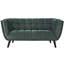 Bestow 64.5" Velvet Flared Arm Chesterfield Loveseat-367956959