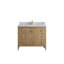 Teck d'Atlanta 42 po X P 22 po De meuble-lavabo simple D Quartz-110360372